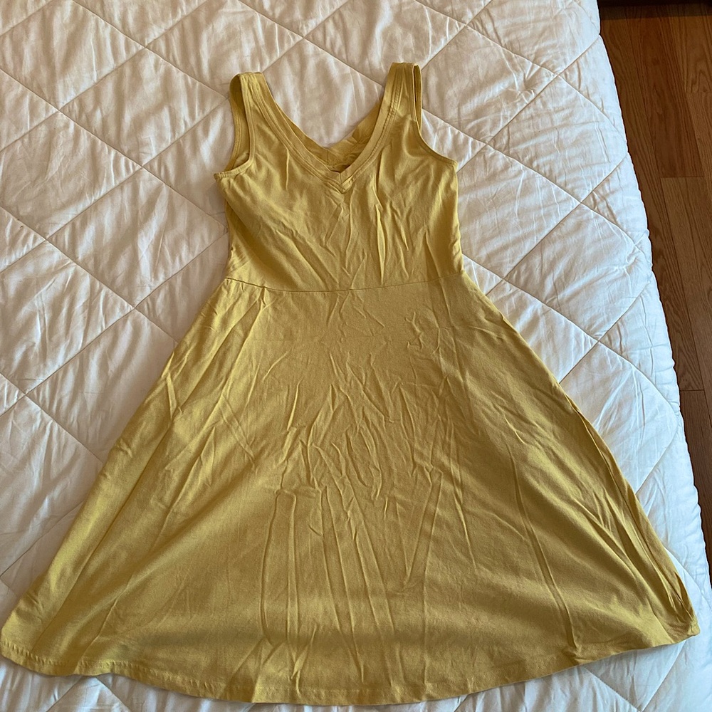 Pact organic cotton yellow sundress